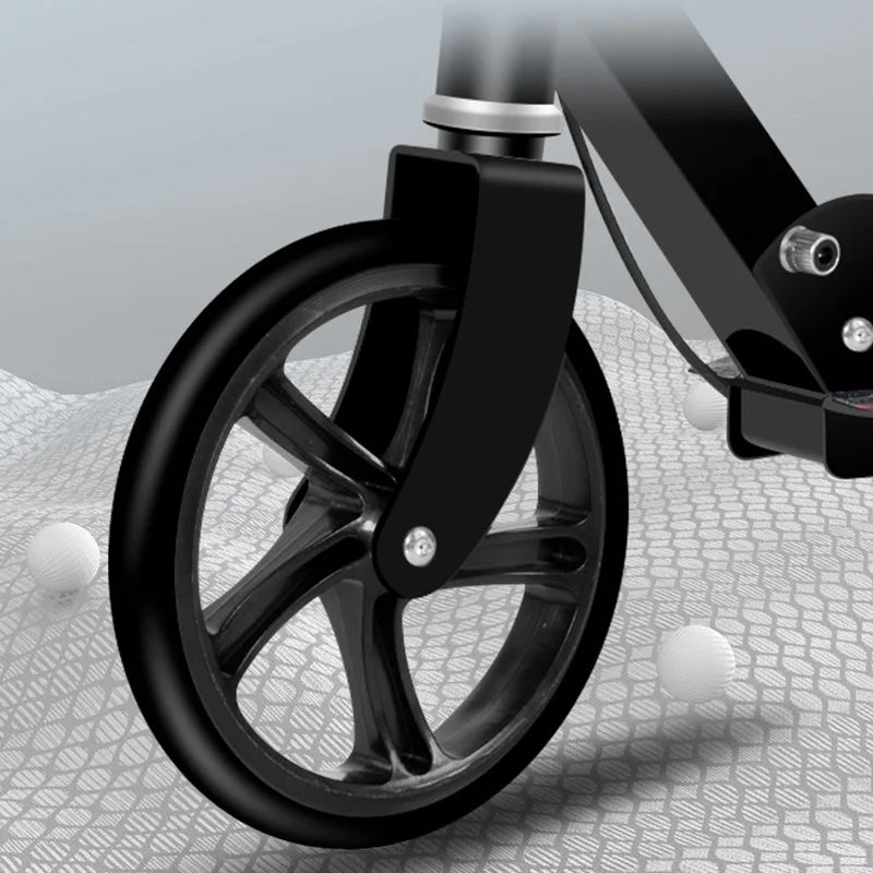 Adult Scooter Foldable Adjustable Handlebars Dual Brake Scooter Travel Outdoor Portable Scooter