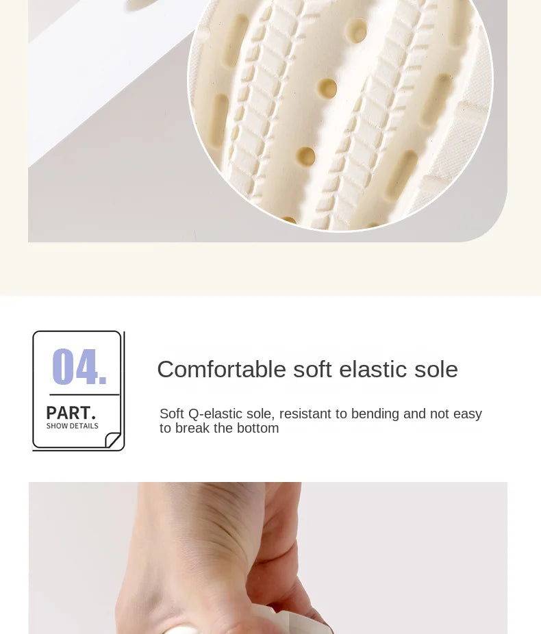 New Summer Crocs with EVA Anti-odor Soft Soles, Super Thick, Versatile, Anti-slip and Breathable, and A Drawstring Beach Shoe