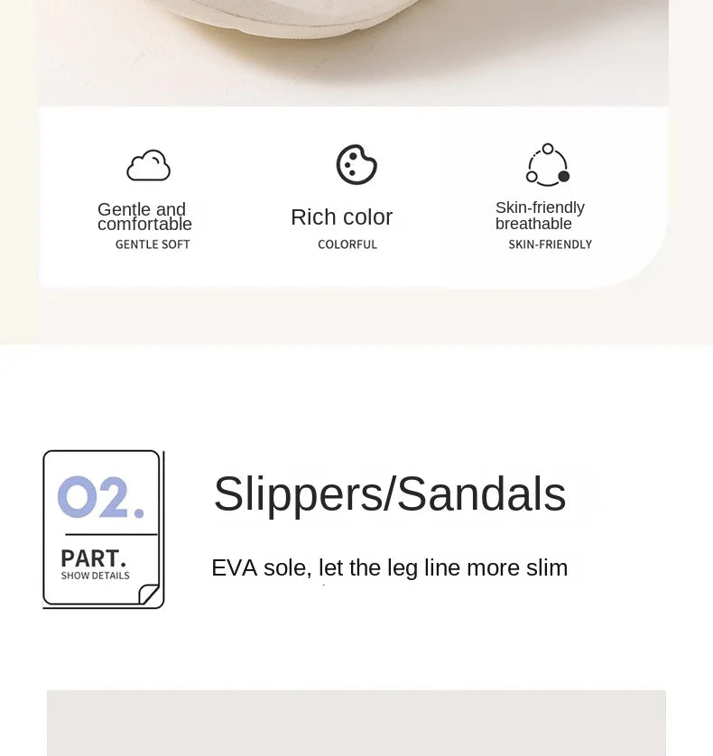 New Summer Crocs with EVA Anti-odor Soft Soles, Super Thick, Versatile, Anti-slip and Breathable, and A Drawstring Beach Shoe