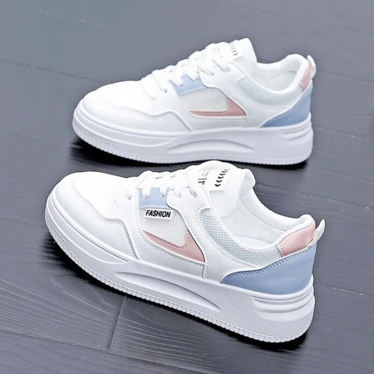 2025 Spring/Autumn New Platform  Sneakers for Women - Fashion Patchwork Casual Shoes | Breathable & Slip-Resistant Sports Style