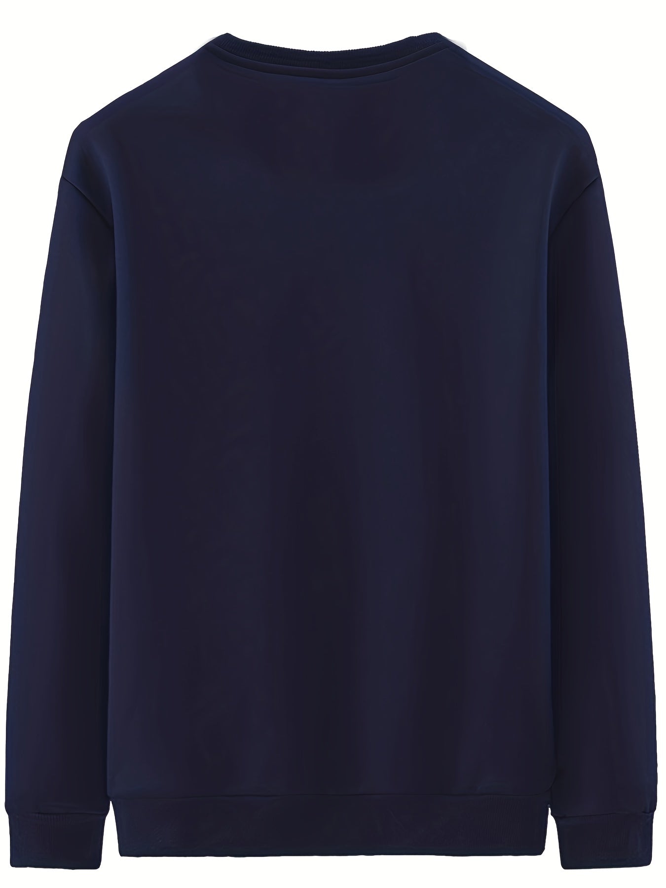 New Men's Casual Fashionable Solid Color Crew Neck Sweatshirts For Autumn And Winter